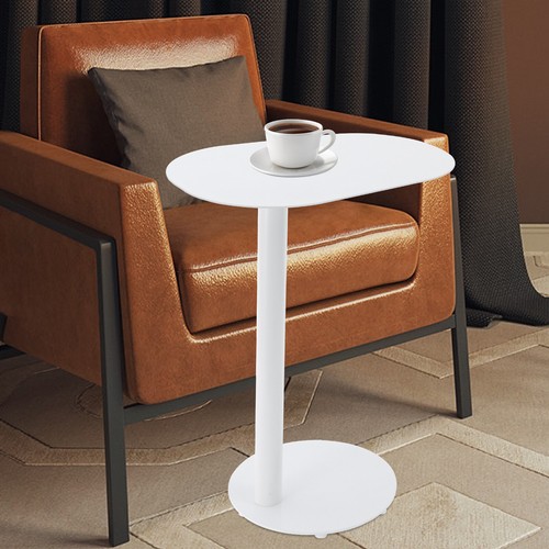 Shaped side table iron end - iron,