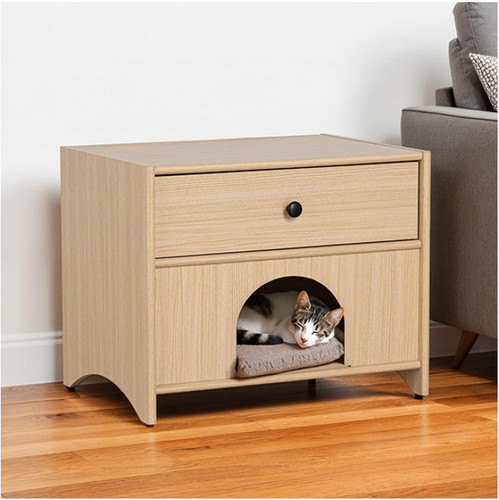 Nightstand with storage drawer - nightstand,
