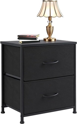 Nightstand with fabric - with,