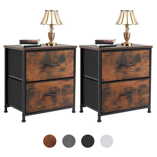 2pcs nightstand end table - nightstand, side